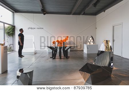 Designer At Fuorisalone 2015 At Ventura Lambrate Space In Milan, Italy