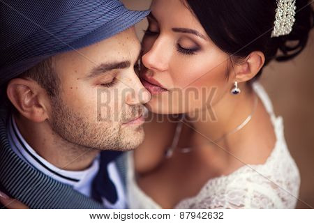 Wedding, Kiss, Top View