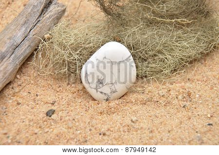 Howlite On Beach