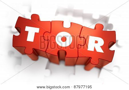 TOR  - White Word on Red Puzzles.