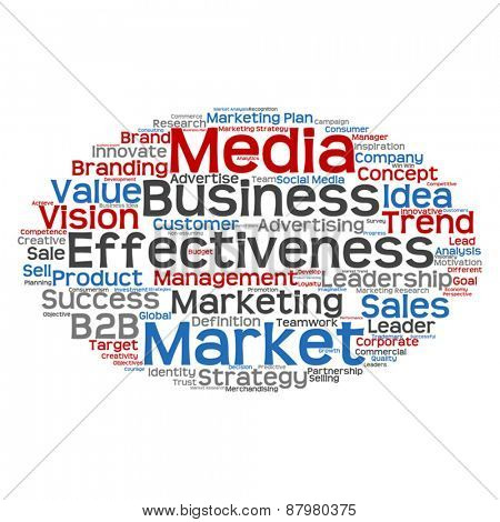 Vector concept or conceptual abstract business success word clou
