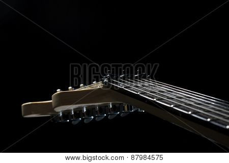 Sexy electric guitar natural wood