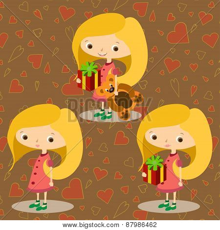 Girls happy