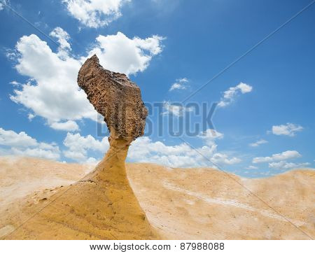 Queen Head Rock in Yehliu Geopark Taiwan