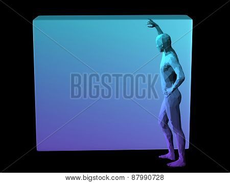 Abstract Man Body