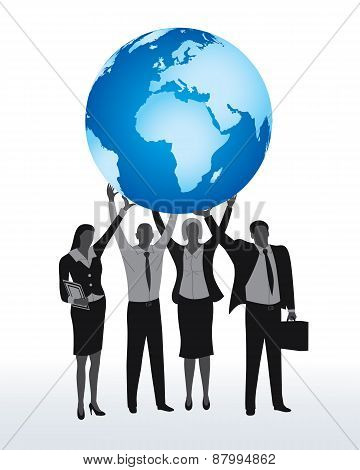 Young business people