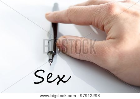 Sex Text Concept