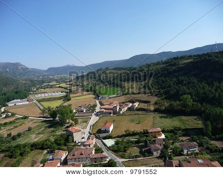 Pohledy z hradu Frias, Burgos, Španělsko