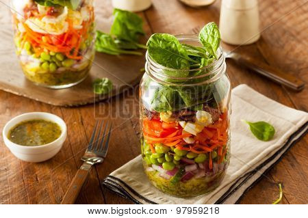 Healthy Homemade Mason Jar Salad