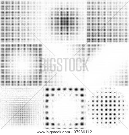 Halftone Dots On White Background. Vector Illustration