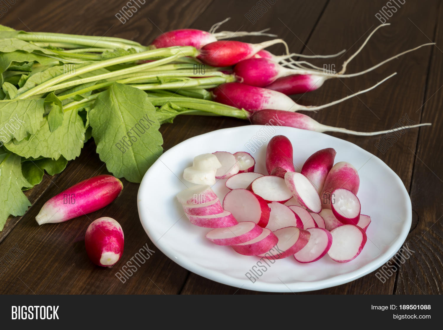 Bunch Radish Cut Image & Photo (Free Trial) Bigstock