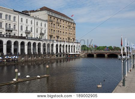Kleine Alster In Hamburg