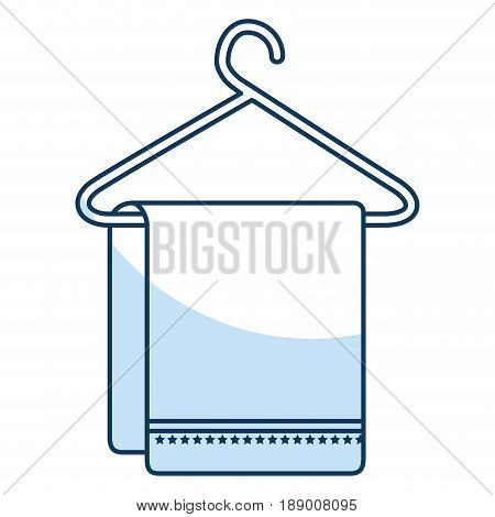 towell hanging in the laundry vector illustration design