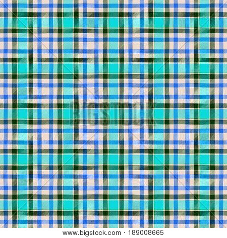 Pink and cyan checkered tartan seamless design pattern