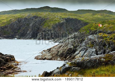 Rugged Rocky Coastal Landscape Newfoundland Canada