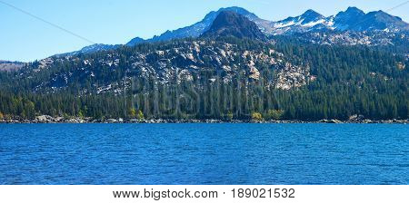 Scenic view of Lake Caples, California