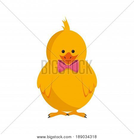 Little chicken cartoon icon vector illustration graphic design