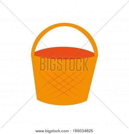 Empty easter basket icon vector illustration graphic design