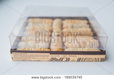 Baklava is a Middle-Eastern dessert. It is a rich, sweet pastry made of layers of filo filled with chopped nuts