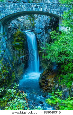 Christine Falls in Mount Rainier NP WA