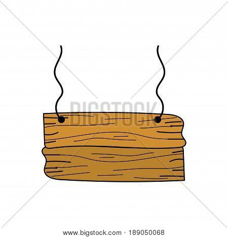 nice retangular wood emblem design vector illustration