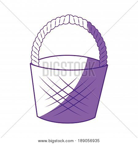 Empty easter basket icon vector illustration graphic design