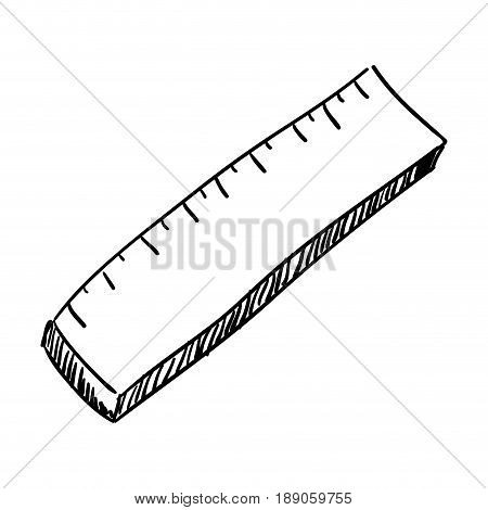 line ruler tool to size thing vector illustration