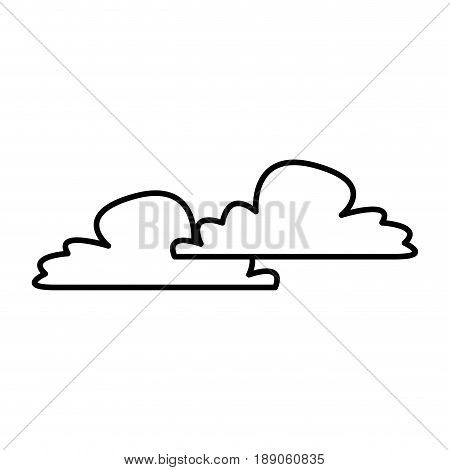 fluffy cloud weather heaven sky cottony icon vector illustration