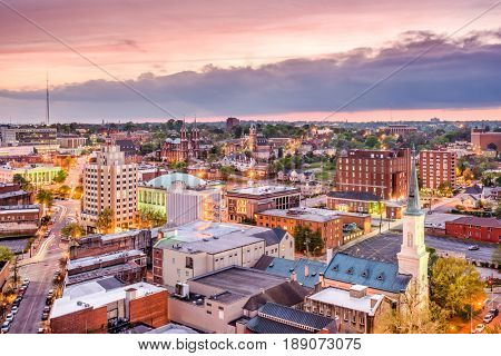 Macon, Georgia, USA downtown skyline.