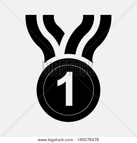Icon medal prize first place the icon Primo winner fully editable vector image