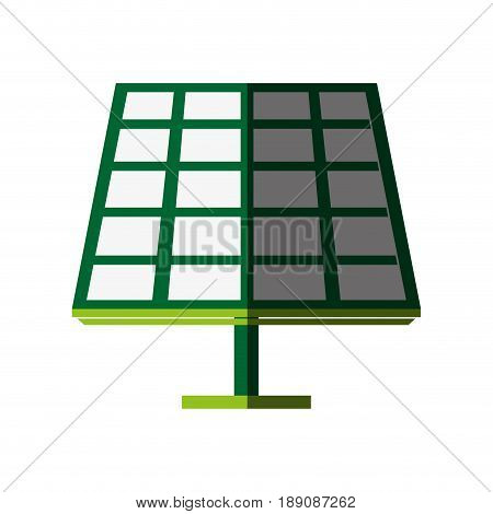 solar panel cartoon icon vecor illustration design graphic shadow