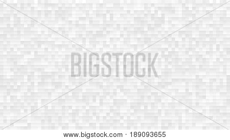 White And Grey Abstract Pixels Seamless Background 16x9. Eps10 Vector