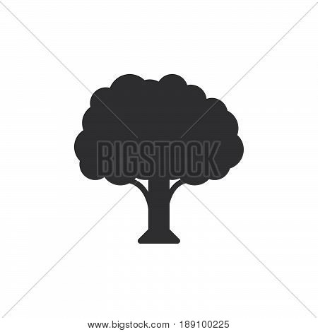 Tree icon vector filled flat sign solid pictogram isolated on white. Symbol logo illustration. Pixel perfect