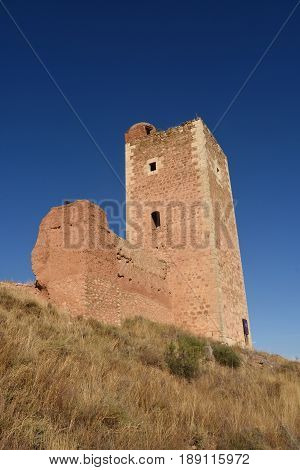 Tower of San Cristobal walls (S. XIV )Daroca. Zaragoza province Aragon Spain