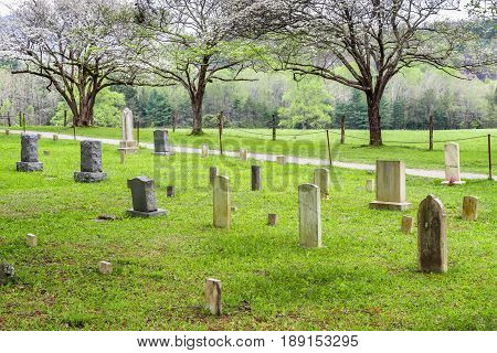An old cemetery in the Cades Cove section of the Great Smoky Mountains National Park