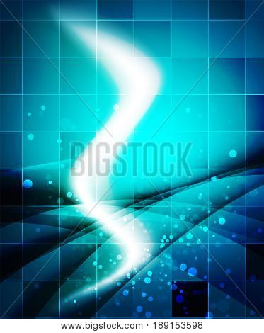 Shiny wave, magic light efffect abstract background