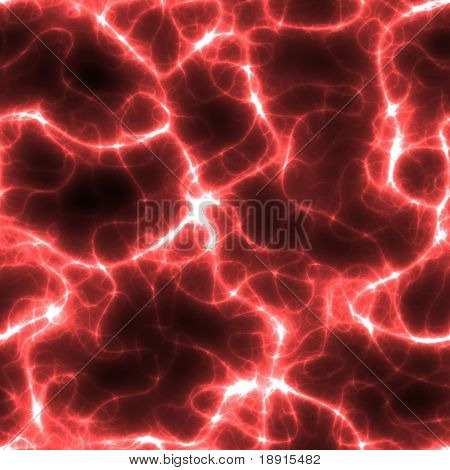 abstrakte neonrot Strom oder Neuron Linien über schwarz, nahtlos tillable als Muster