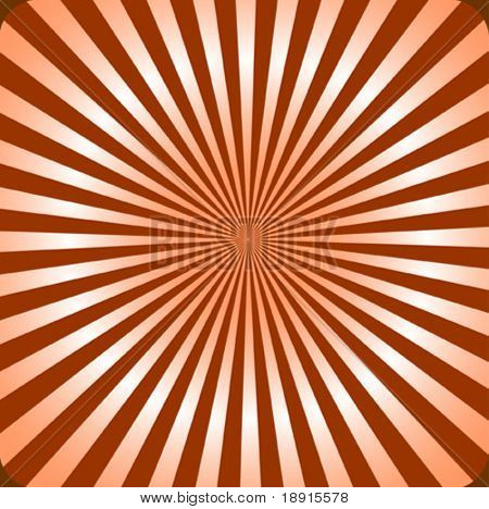 klassisch, retro-Stil Sunburst mit 3d Effekt