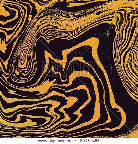 Vector Gold Suminagashi Abstract Background.