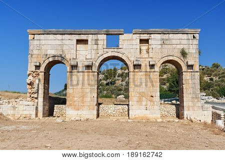 Arch Of Mettius Modestus In Ancient Lycian City Patara. Turkey