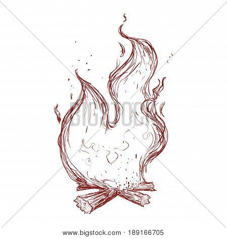 Fire burn flamme icon vector illustration graphic design