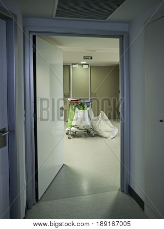 Cleaning car in public hospital medicine and health