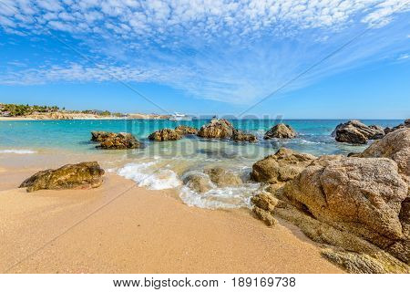 Playa El Chileno Beach, Cabo San Lucas, Mexico.
