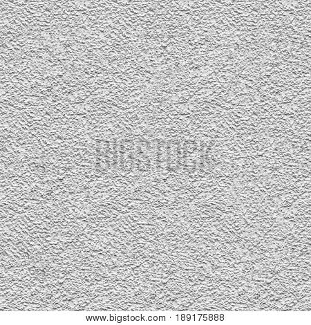 Clean white seamless concrete pebble-dash wall background texture illustration