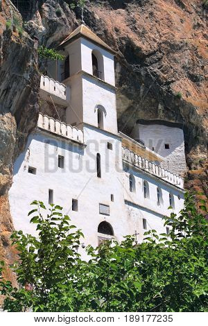 Ostrog orthodox monastery Montenegro in the Balkans