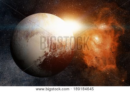 Solar System - Pluto. It Is A Dwarf Planet In The Kuiper Belt.