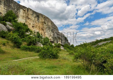 Cave City in the Cherkez-Kermen Valley, Crimea