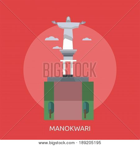 Manokwari City of Indonesia Conceptual Design | Set of great flat design illustration concepts for city, indonesian, travel and much more.