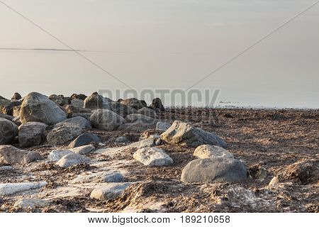 View on Coast in Augustenhof in Denmark Europe.