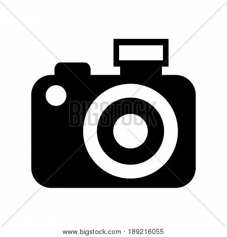 black icon vintage camera vector graphic sdesign